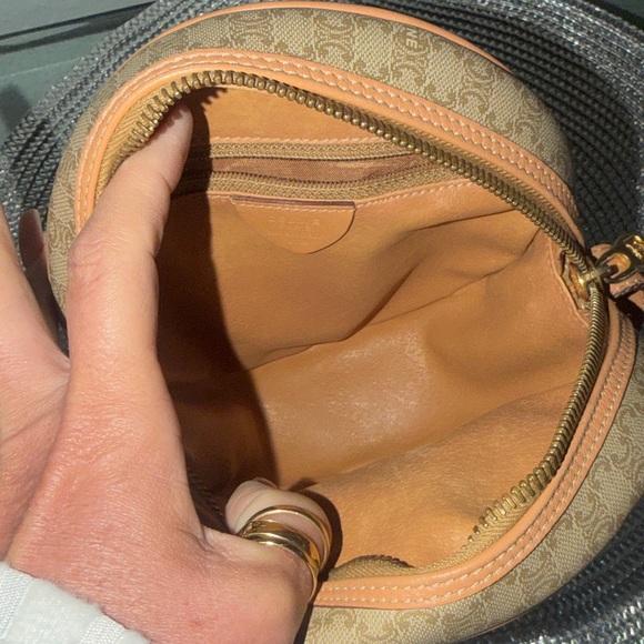 💯Celine Tan and Brown Crossbody Bag vintage with COA - Picture 10 of 13
